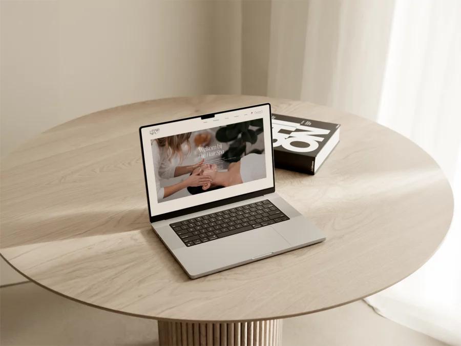 The Hairspa laptop webshop